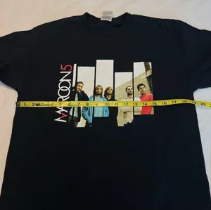 Fruit of the Loom Vintage 2004 Y2K Maroon 5 Concert T Shirt Double Sided Unisex Medium FLAWS thumbnail 8