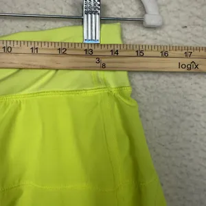 Lululemon Skirt Skort Womens 9 Neon Yellow Running‎ Athletic Tennis Pocket thumbnail 7