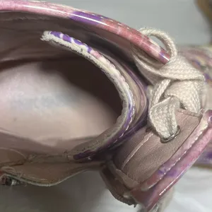 Steve Madden Joliviaa Marbled Combat Ankle Boot Women‎ 5 Purple Side Zipper Snow thumbnail 8