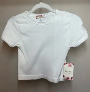 Altar'd State white ribbed crop top in size S/M #ribbed #cropped thumbnail 1