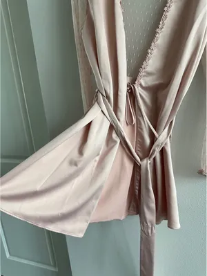 FLORA NIKROOZ Lace Trim Robe thumbnail 2