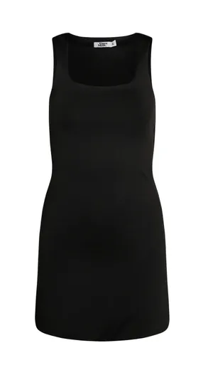 Tiger Mist Black Simple Elegant Hugo Bodycon Flare Dress thumbnail 6
