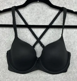 Victoria’s Secret Body by Victoria Black Lined Demi Underwire Bra 36D thumbnail 1