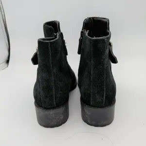 Cole Haan Black Suede Waterproof Ankle Boots G14 D42388‎ Womens 6.5B Lug Sole thumbnail 6