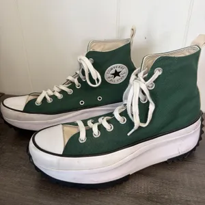 Converse Run Star Hike Hi‎ Top Platform Sneakers M9 W10.5 Court Green thumbnail 3