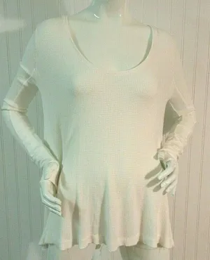 Anthropologie We The Free thermal look top M thumbnail 1