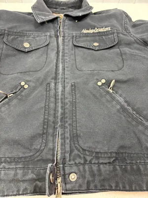 Harley-Davidson Black Women's Jean Jacket with Snap Pocket size S thumbnail 9