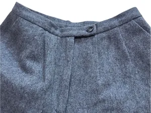 Herman Geist Women’s 6P Gray 100% Wool Wide Leg Fully Lined Petite Work Trousers thumbnail 7