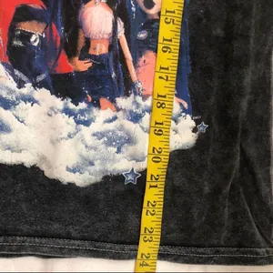 Bratz Y2K 2000s Style Concert Vibe Graphic Baby Tee T-shirt Top Grunge Streetwear Emo Goth Short Sleeve Faded Acid Wash 100% Cotton Sz S - Measurement in pics thumbnail 6