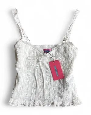 Edikted Women's White Tank thumbnail 1