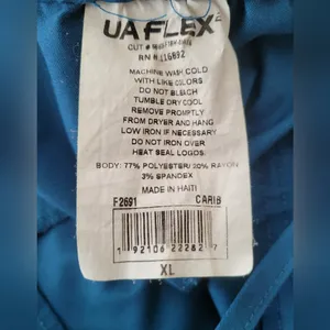 Under Armour Flex Blue XL Tie Waist Scrub Pants thumbnail 3