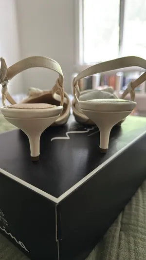 Nina Satin Slingback Heels thumbnail 2