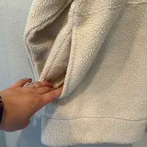 Alphalete King Quarter Zip Cream Sherpa Pullover Sweater Unisex Large thumbnail 6