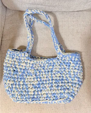 Crochet bag Blue thumbnail 1