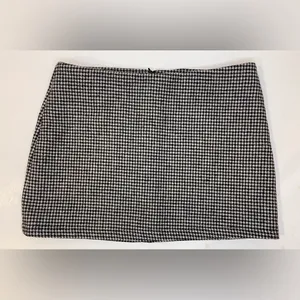 Brandy Melville Y2K Wool Classic‎ Houndstooth Mini Skirt Size S (160/84A) thumbnail 3