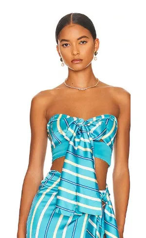 Atoir‎ Tied Up Crop Top in Bahama Stripe Size Small thumbnail 1