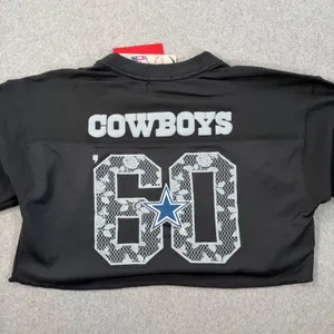 Mitchell & Ness NFL Cropped Jersey Dallas Cowboys Anthropologie Womens Large New thumbnail 11