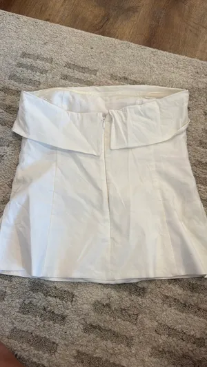 Aritzia White Strapless Top thumbnail 4