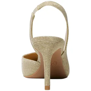 Michael Michael Kors Womens Alina Flex Sling Pump Heels Pale Gold 6.5M thumbnail 9