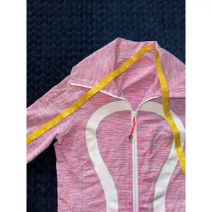 Lululemon Define Jacket Thumbholes Full Zip Athletic Pink White Size 4 thumbnail 6