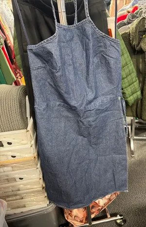 Vintage American eagle denim halter dress size 8 // 091748 thumbnail 1