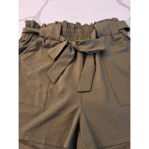 Freeprance Olive Green Paper Bag Deep Front Pocket Short Size L thumbnail 2