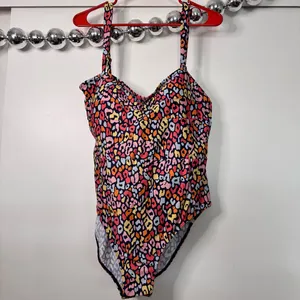 Summersalt The Wide Strap Oasis one piece swimsuit in multi-color leopard thumbnail 6