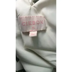 CIEBON Maxi Dress Halter Floral XL Green Cream Smocked Waist Pockets D5771-R2501 thumbnail 6
