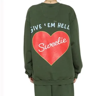 Boys lie green Sweatshirt give em hell thumbnail 2