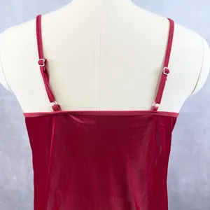 Y2K Babydoll Cami Tank Womens M/L Red Satin Fairy Whimsigoth‎ Retro Festival thumbnail 2