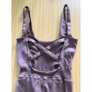 Free People FP Movement Good Karma One Piece Jumpsuit Size XS/Small Brown thumbnail 7