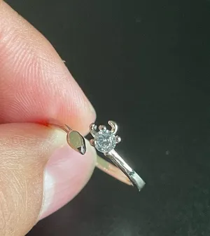 S925 Constellation Taurus adjustable ring thumbnail 2