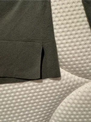 LOFT Olive-Gray V-Neck Button Cardigan thumbnail 4