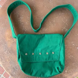 Handmade Crossbody satchel bag 💚 thumbnail 1