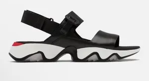 SOREL Kinetic Impact 2 Black Leather Sporty Chunky Strappy Sandals 7.5 thumbnail 1