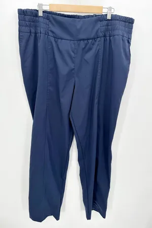 Ico Pants Adult 2XL Navy‎ Blue Cargo Scrub Pant Elastic Waistband thumbnail 1