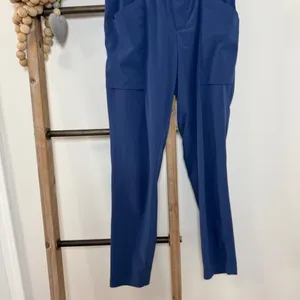 Athleta Skyline Paper Bag High Waisted Blue‎ Pants Size 4 thumbnail 4