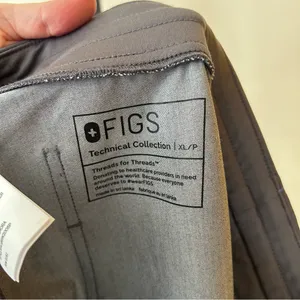 Figs Zamora Joggers Scrub Pants Technical Collection‎ Gray Teal Drawstring XLP thumbnail 5
