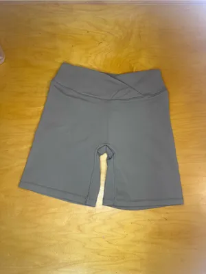 Oner Active UnifedMove Wrap Crossover Waist Khaki Workout Shorts Medium thumbnail 5