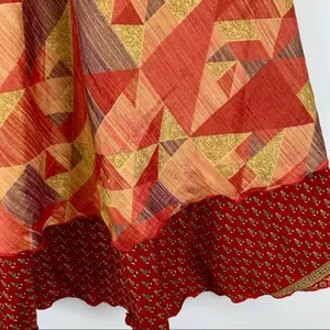 Reversible Wrap Maxi Skirt BINW302 thumbnail 3