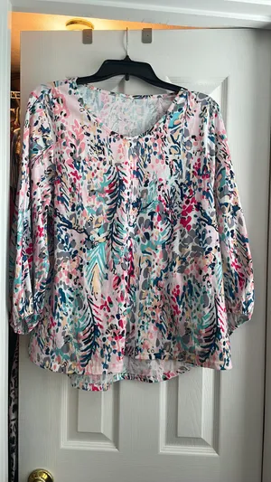 Floral Blouse Multi Size L thumbnail 1