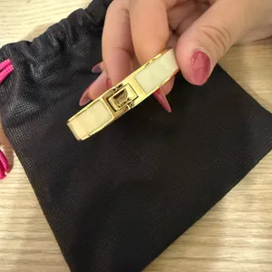 Kate Spade Bracelet - white and gold bangle thumbnail 3