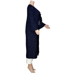 HILL HOUSE Lou Lou Wool-Blend Metallic Tweed Jacket, Midnight, XS thumbnail 11
