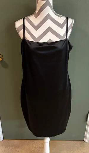 torrid Black Slip Mini Dress with Thin Straps thumbnail 1
