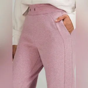 Lululemon Scuba High-Rise Jogger Pant Sz 12 in‎ Heathered Pink Taupe thumbnail 2