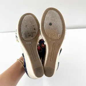 Tommy Hilfiger Yemina Ankle Strap Espadrille Wedge Sandals Navy Blue 6 thumbnail 8