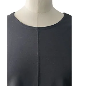 NWT Maeve by Anthropologie Black Cap-Sleeve Seamed Shift Mini Dress Size Medium thumbnail 10