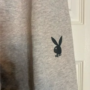Playboy by PacSun grey sweatpants with a black bunny logo, Small thumbnail 2