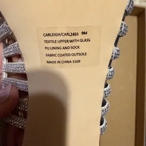 Steve Madden Metallic Silver Strappy Heels thumbnail 3