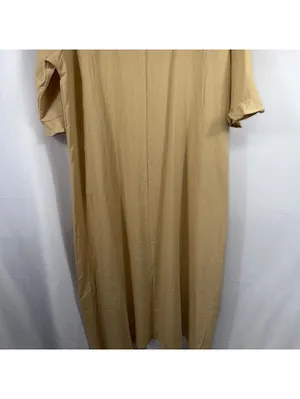 Women’s Beige Button Front Maxi Dress Size 2XL thumbnail 11